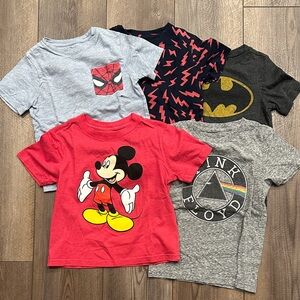 Kids Size 4T T-Shirt Bundle / Baby Gap / Disney / Spider-Man